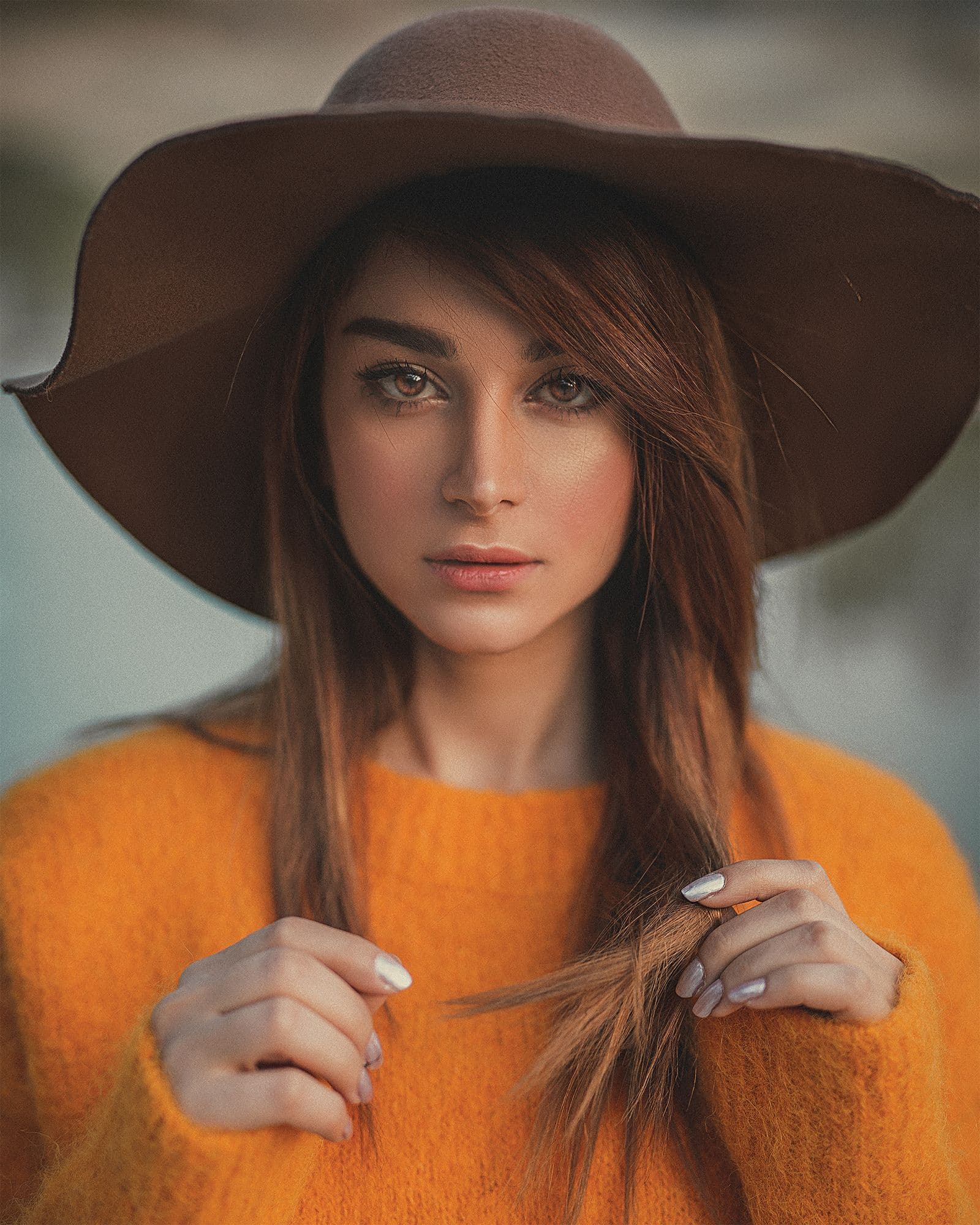 Stylized artistic portrait.